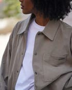 Khaki overshirt view 8