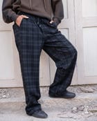 velvety lined Check Sweatpants view 5