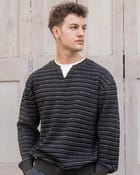 Layered knit pullover view 1