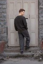 Layered knit pullover view 2