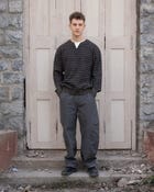 Layered knit pullover view 3