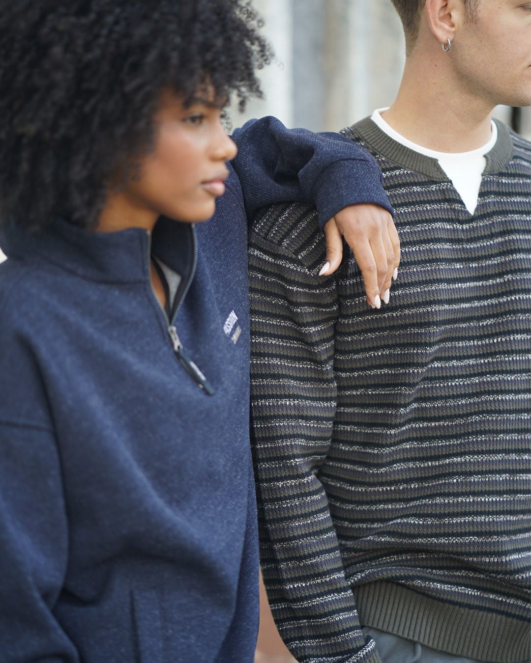 Layered knit pullover - image 7
