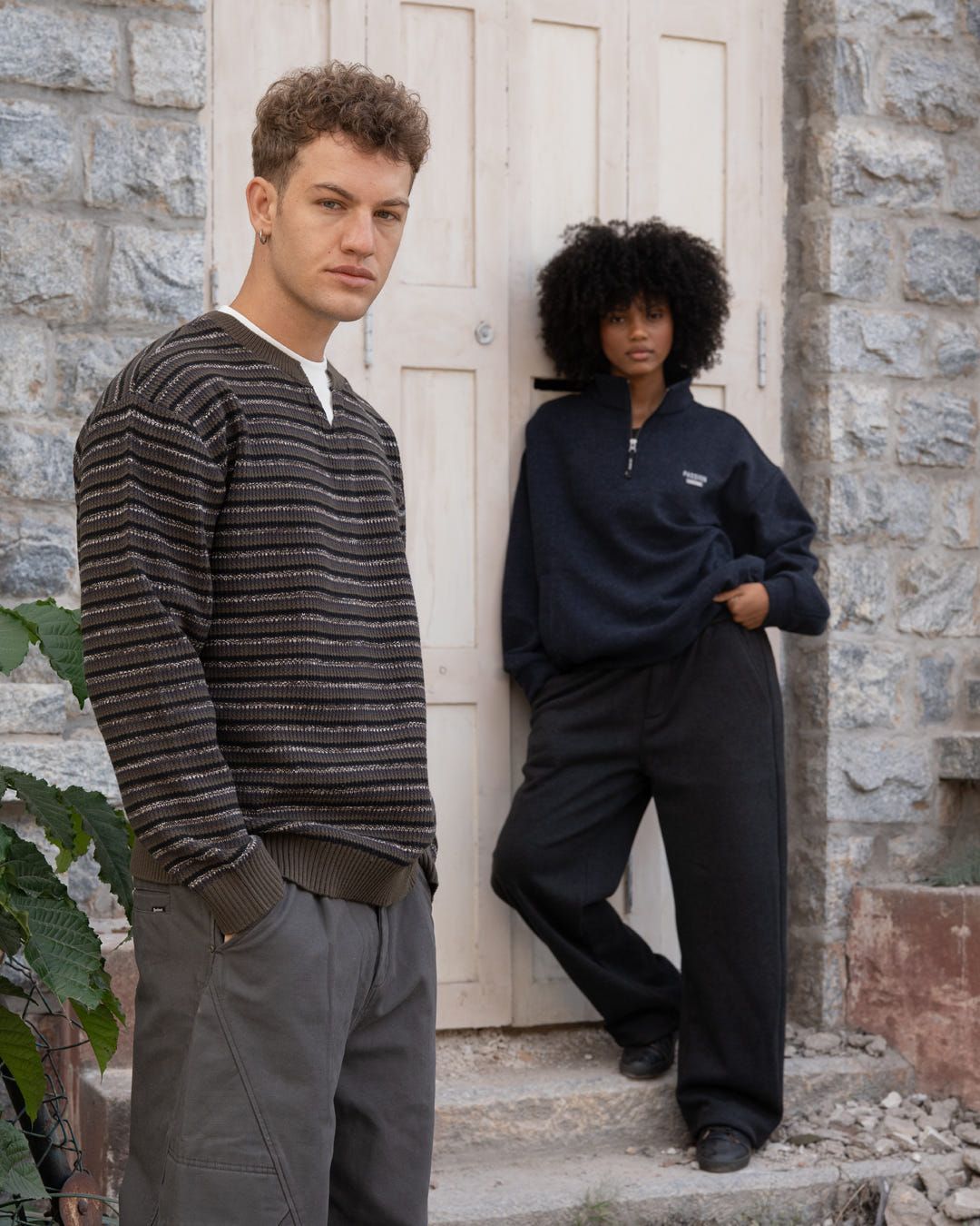 Layered knit pullover - image 8