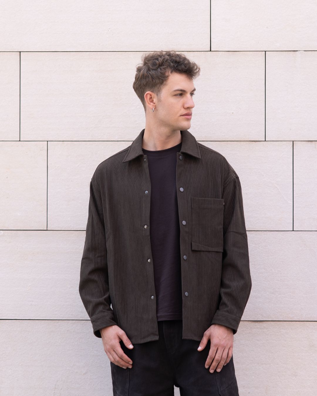 Chocolate Corduroy Shirt - image 1