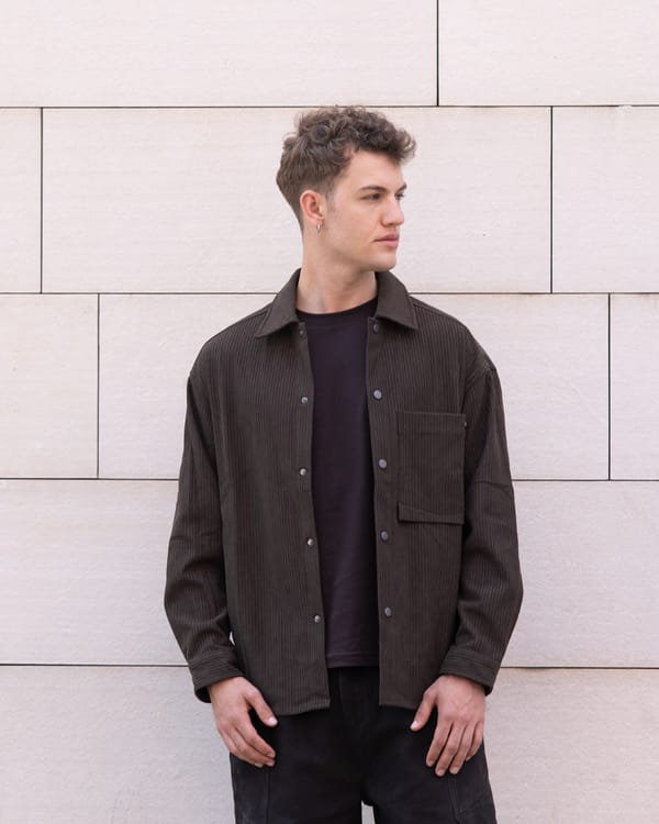 Uncool — Chocolate Corduroy Shirt
