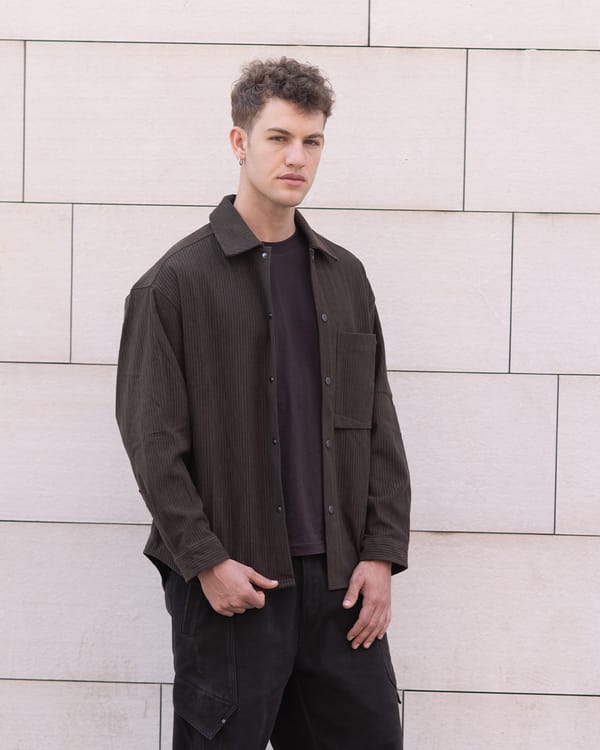 Uncool — Chocolate Corduroy Shirt