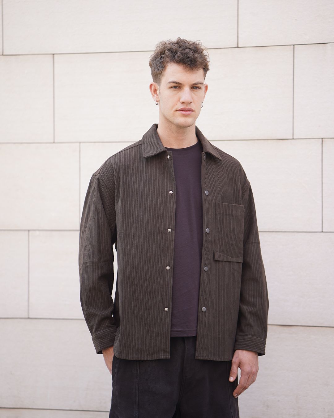 Chocolate Corduroy Shirt - image 3