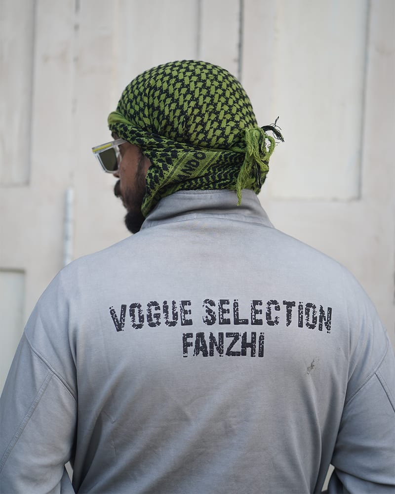 Quarter zipper Fanzhi sweatshirt