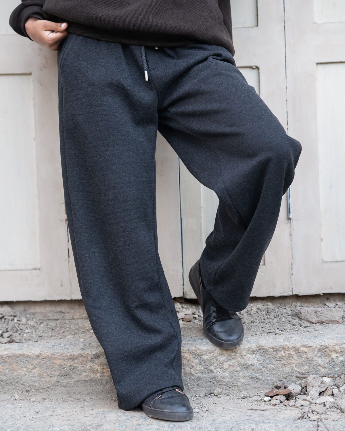 velvety lined grey Sweatpants - image 1