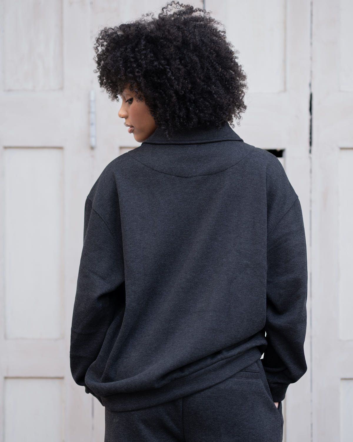 velvety lined grey Sweatpants - image 2