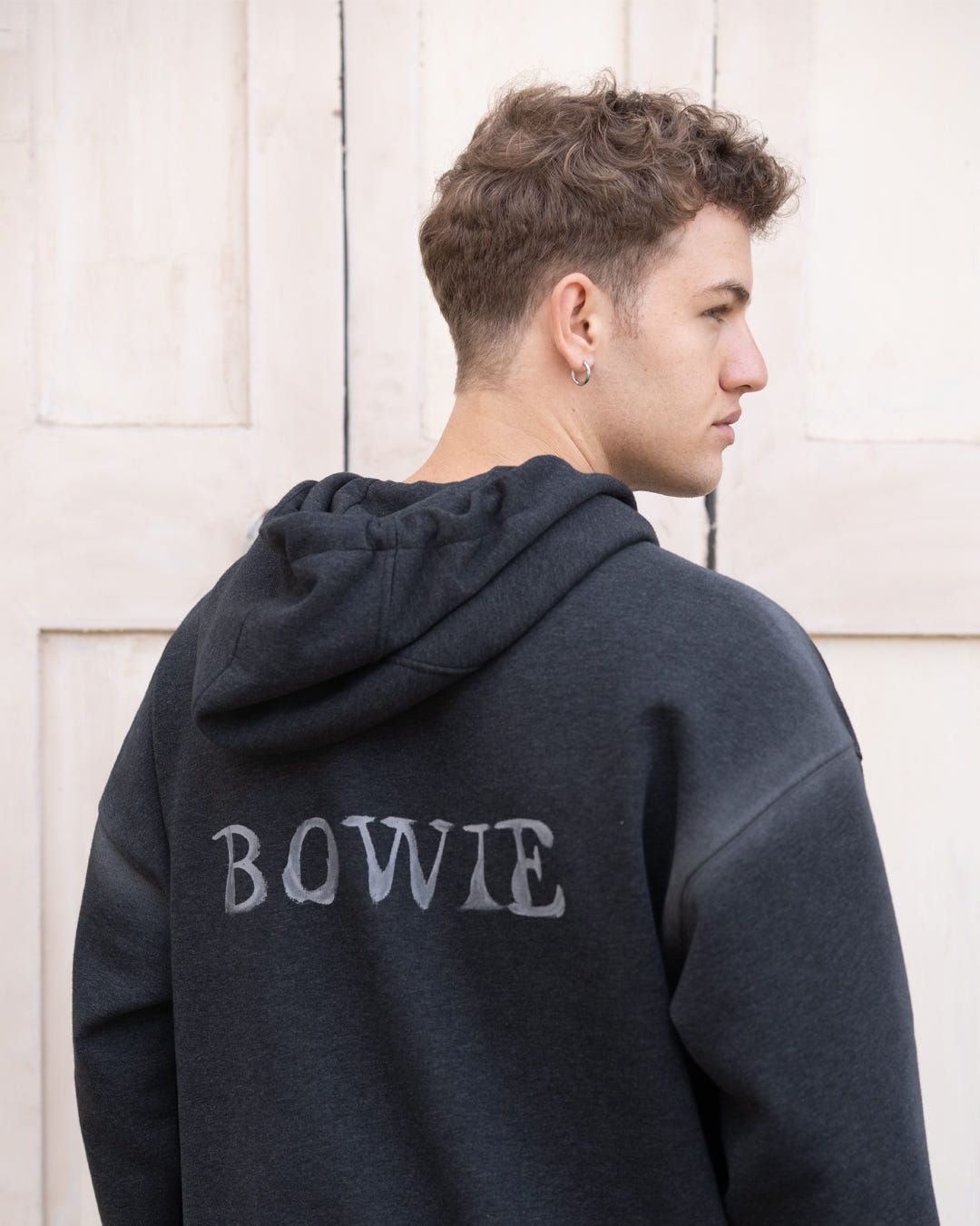 velvety lined Bowie hoodie - image 1