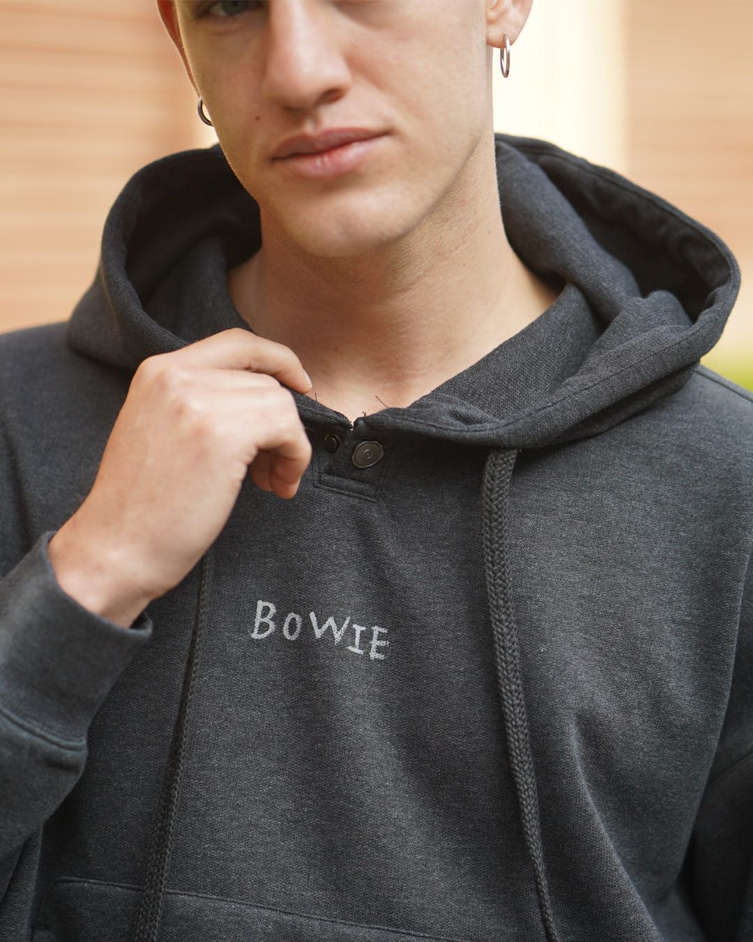 velvety lined Bowie hoodie - image 2