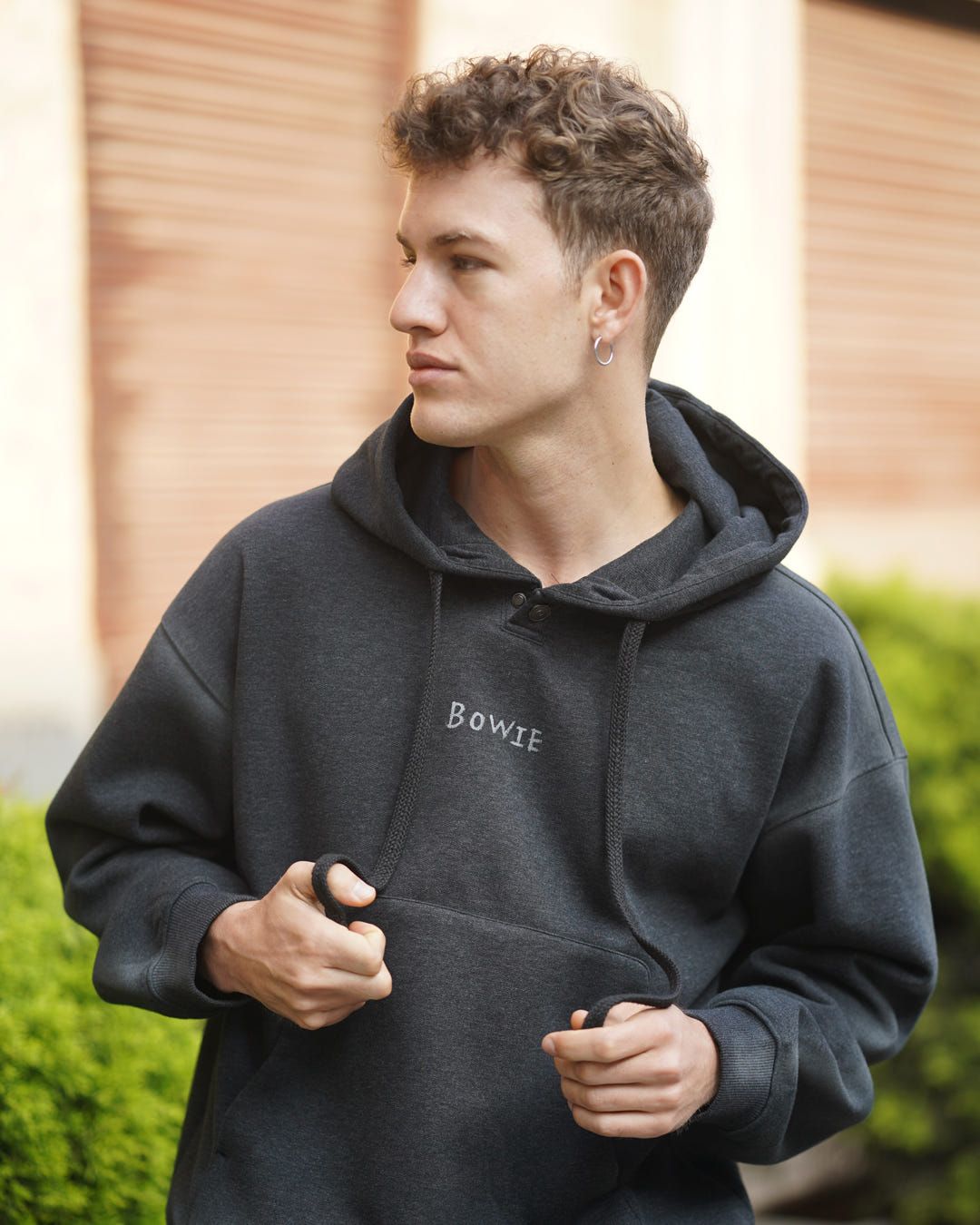 velvety lined Bowie hoodie - image 3