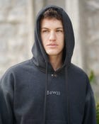 velvety lined Bowie hoodie view 4