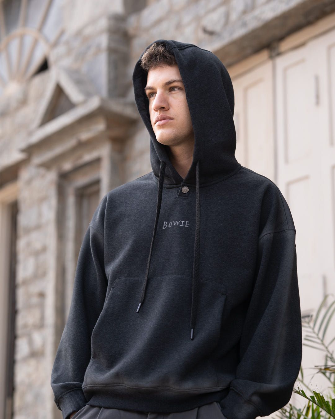 velvety lined Bowie hoodie - image 7
