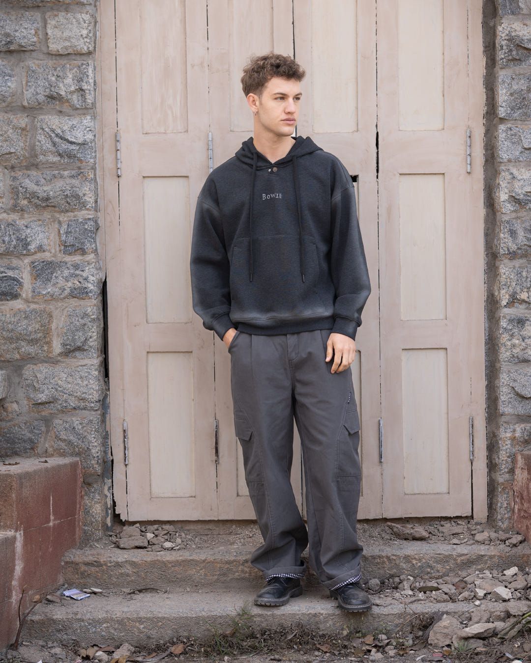 velvety lined Bowie hoodie - image 10