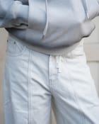 Light Grey velvety cotton twill denim view 3
