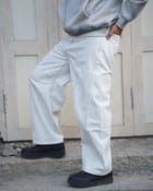 Light Grey velvety cotton twill denim view 4
