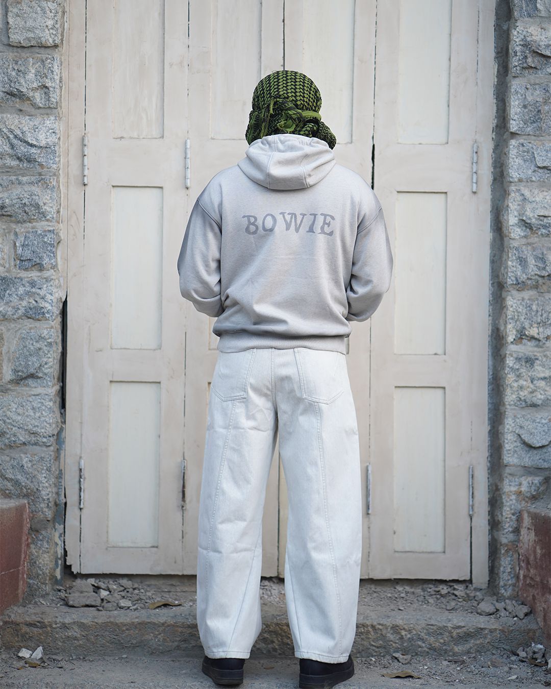 Light Grey velvety cotton twill denim - image 5