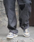 Dark Grey cotton twill pants view 2
