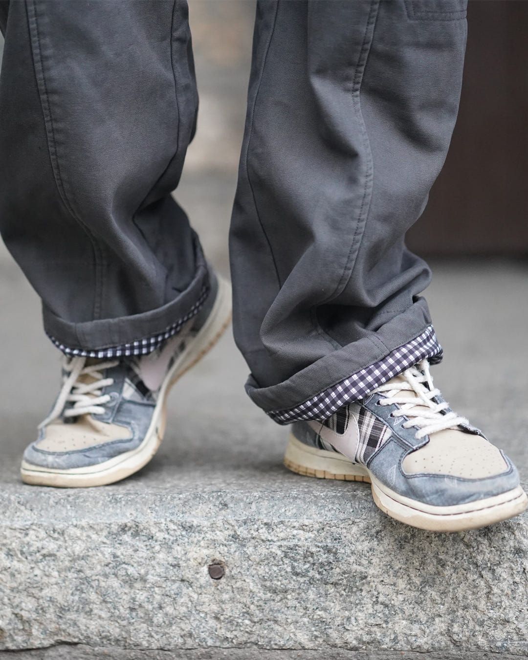 Dark Grey cotton twill pants - image 4
