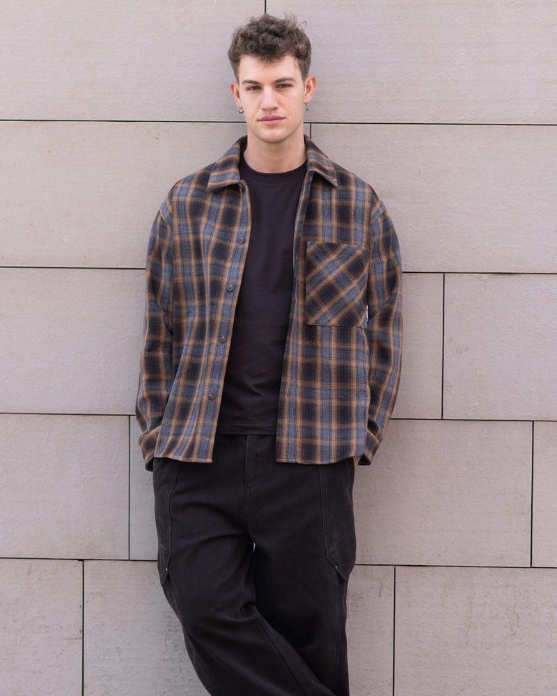Mustard Flannel Shirt