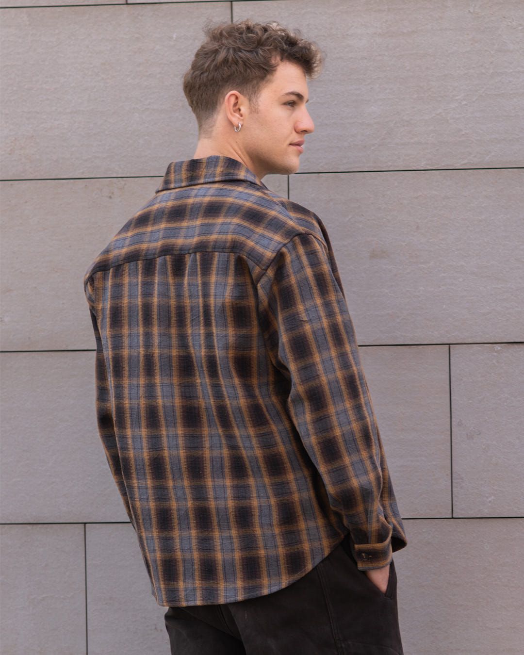 Mustard Flannel Shirt - image 2