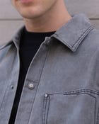 Cotton twill Denim Shirt view 3