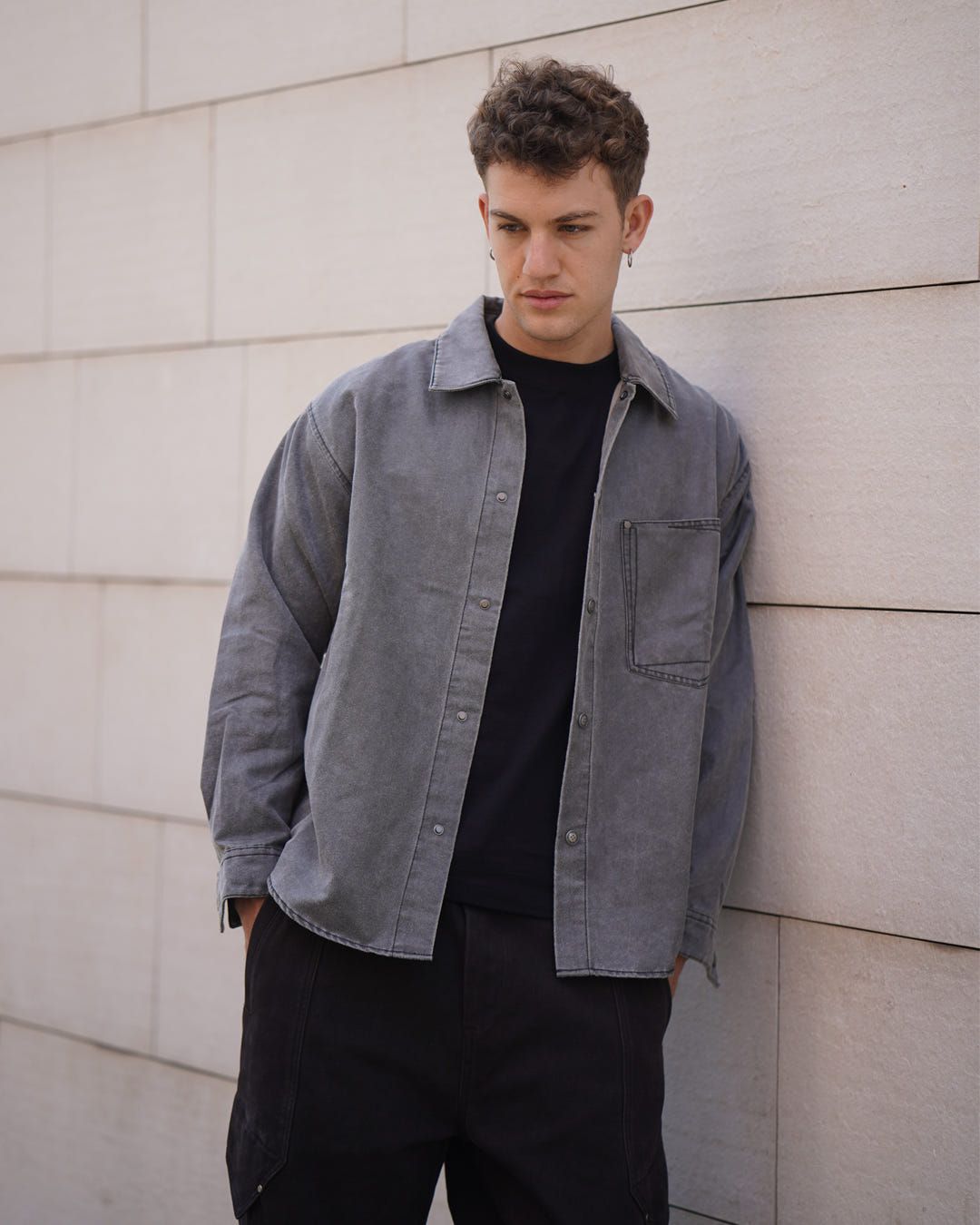 Cotton twill Denim Shirt - image 4