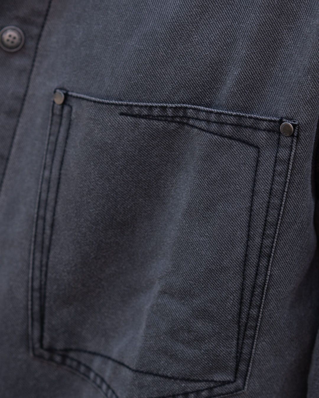 Cotton twill Denim Shirt - image 5