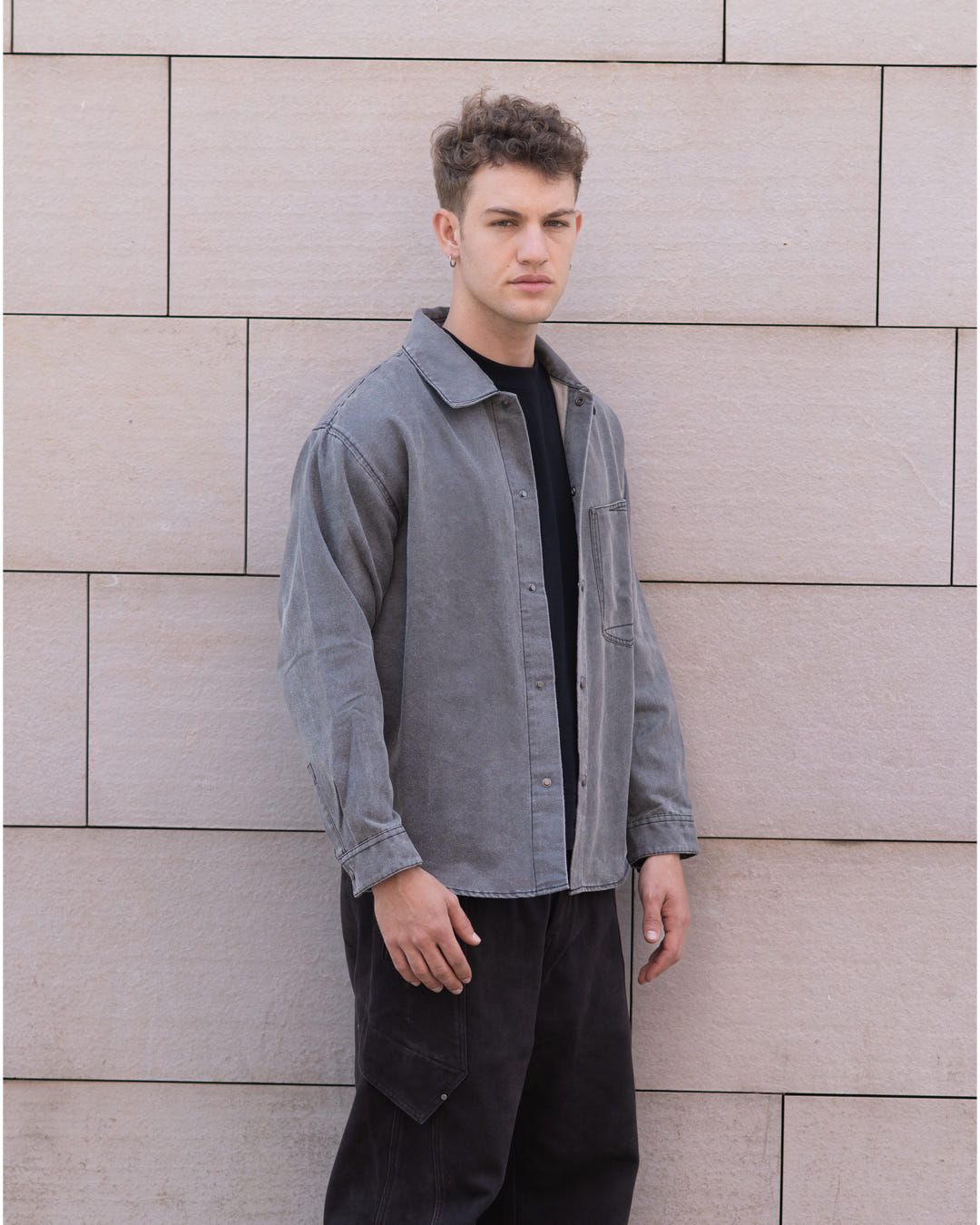 Cotton twill Denim Shirt - image 6