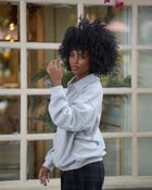 Heather Grey Layered rugby sweatshirt view 4