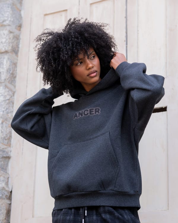 Uncool — Velvety lined Anger hoodie