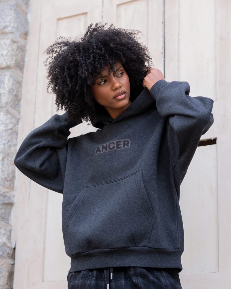 Velvety lined Anger hoodie