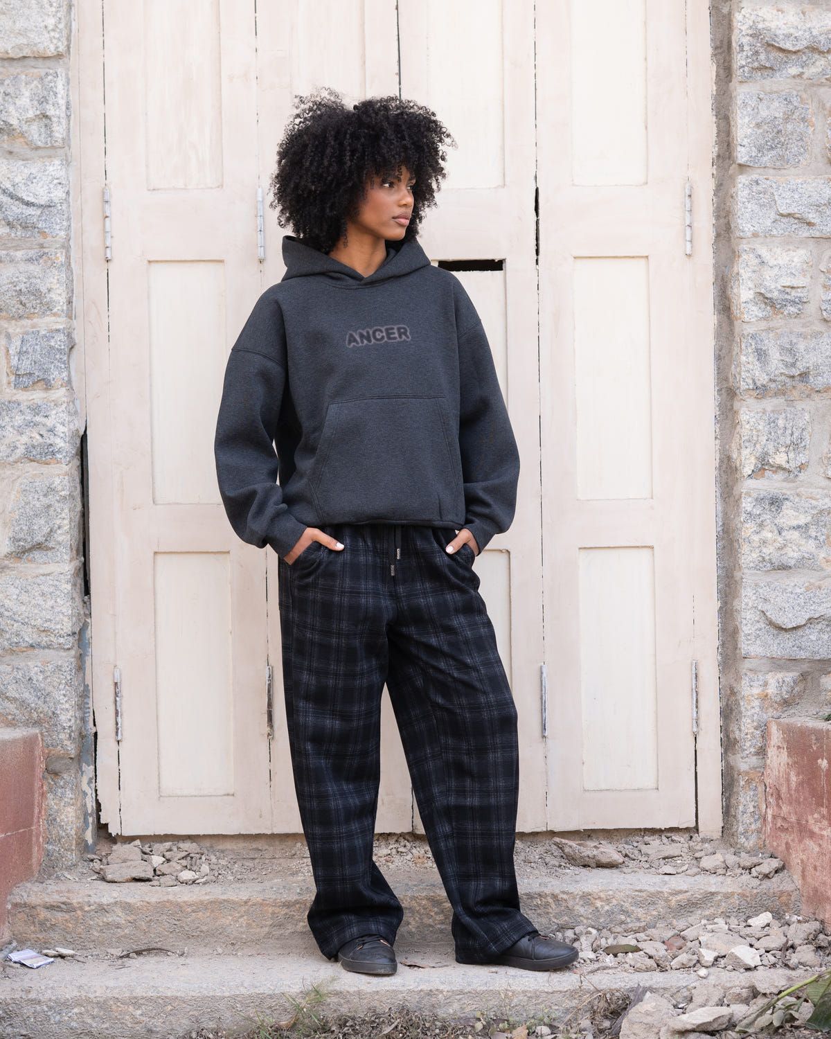 Velvety lined Anger hoodie - image 5