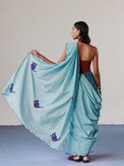 The Toucans Saree view 1
