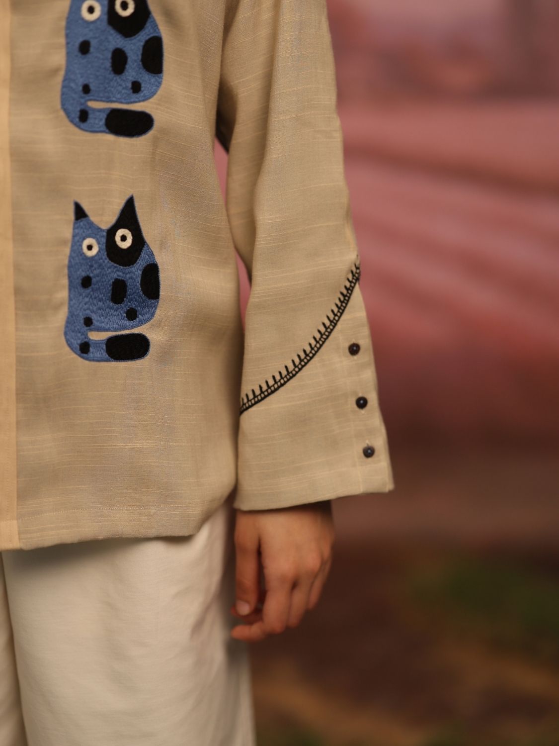 Half and half: Cat mode shirt - image 3