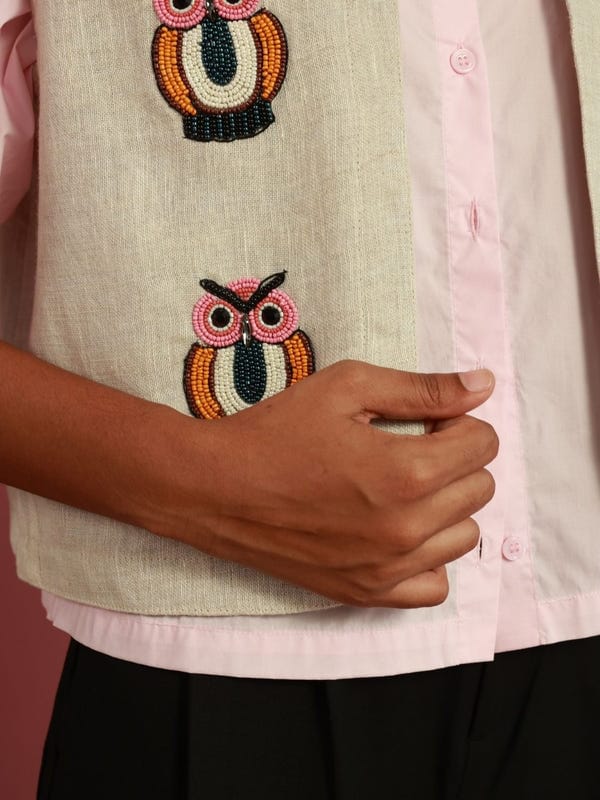 Winglore Studio — The Hooters Gilet (Beige)
