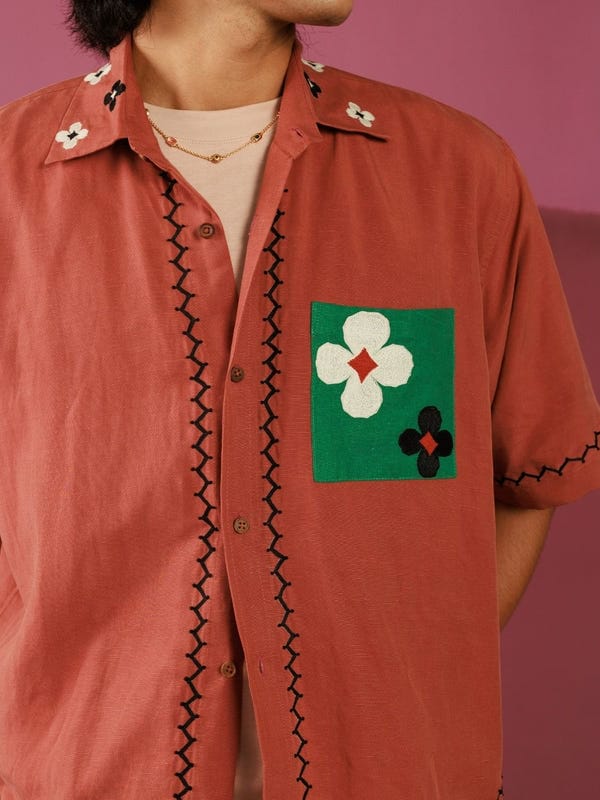 Winglore Studio — The Petal Patch Shirt