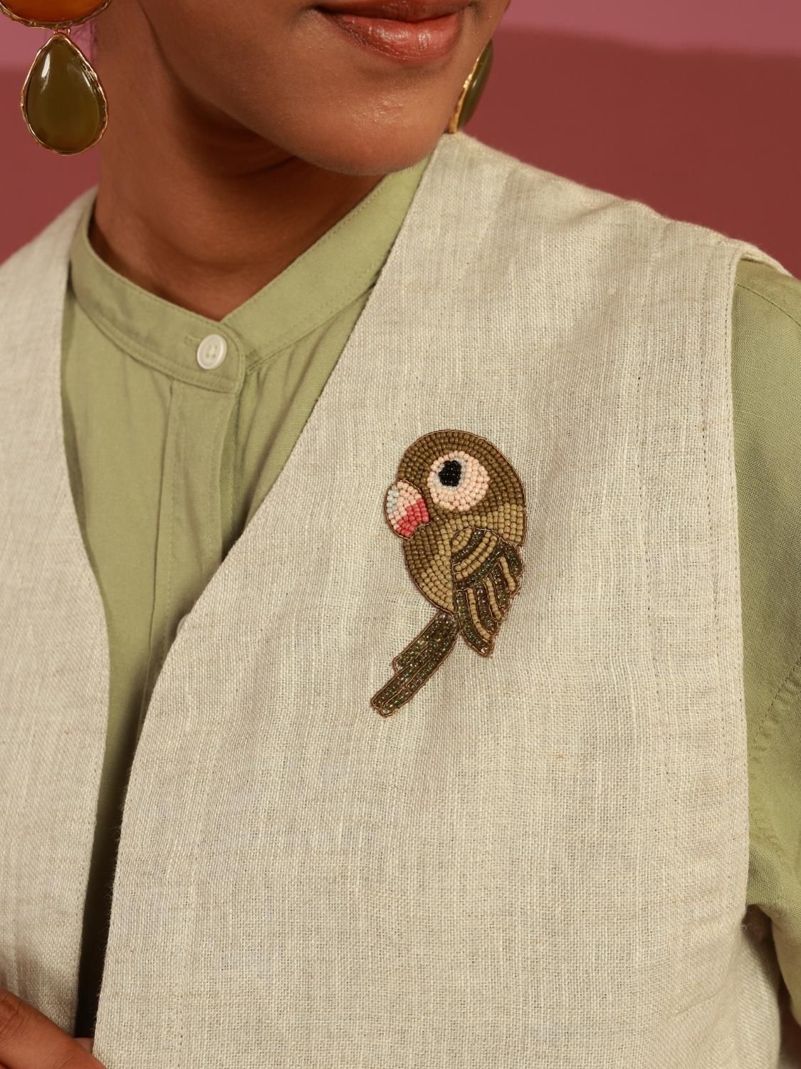 The Parakeet Gilet (Beige) - image 3