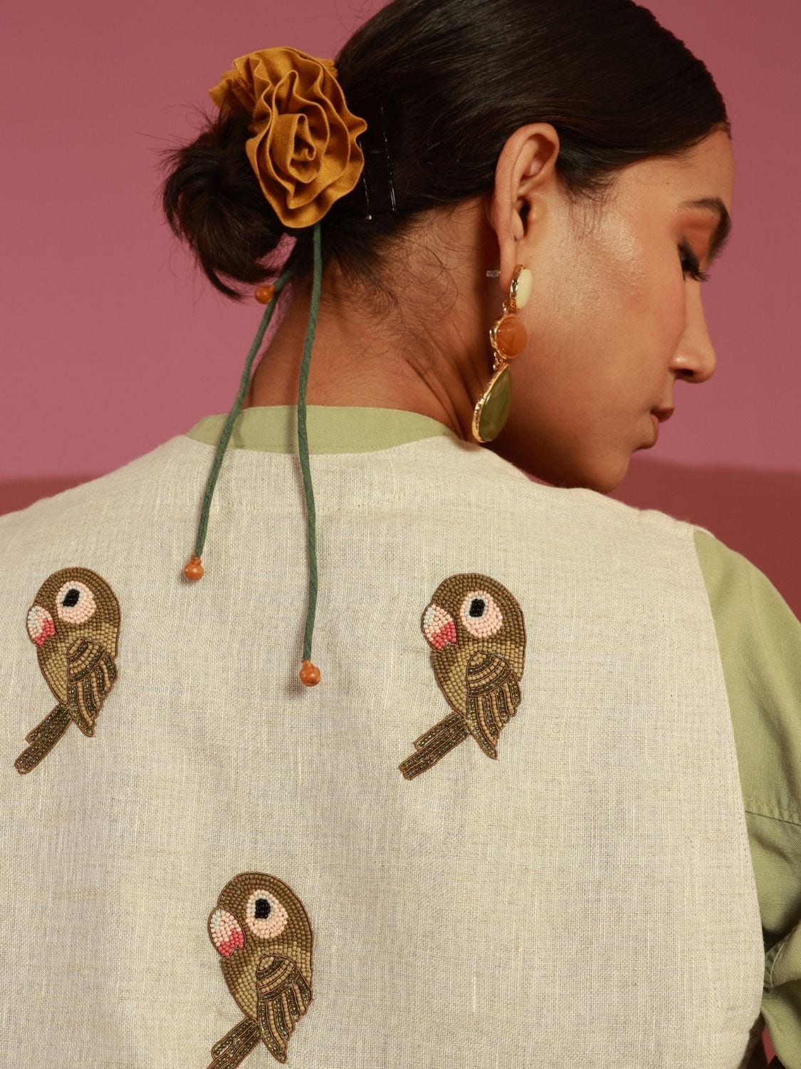 The Parakeet Gilet (Beige) - image 4