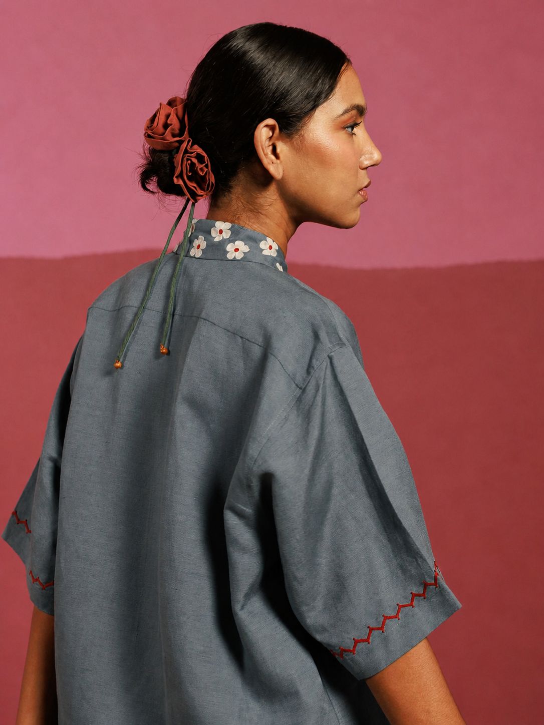 Drama in Gray Teal - image 4