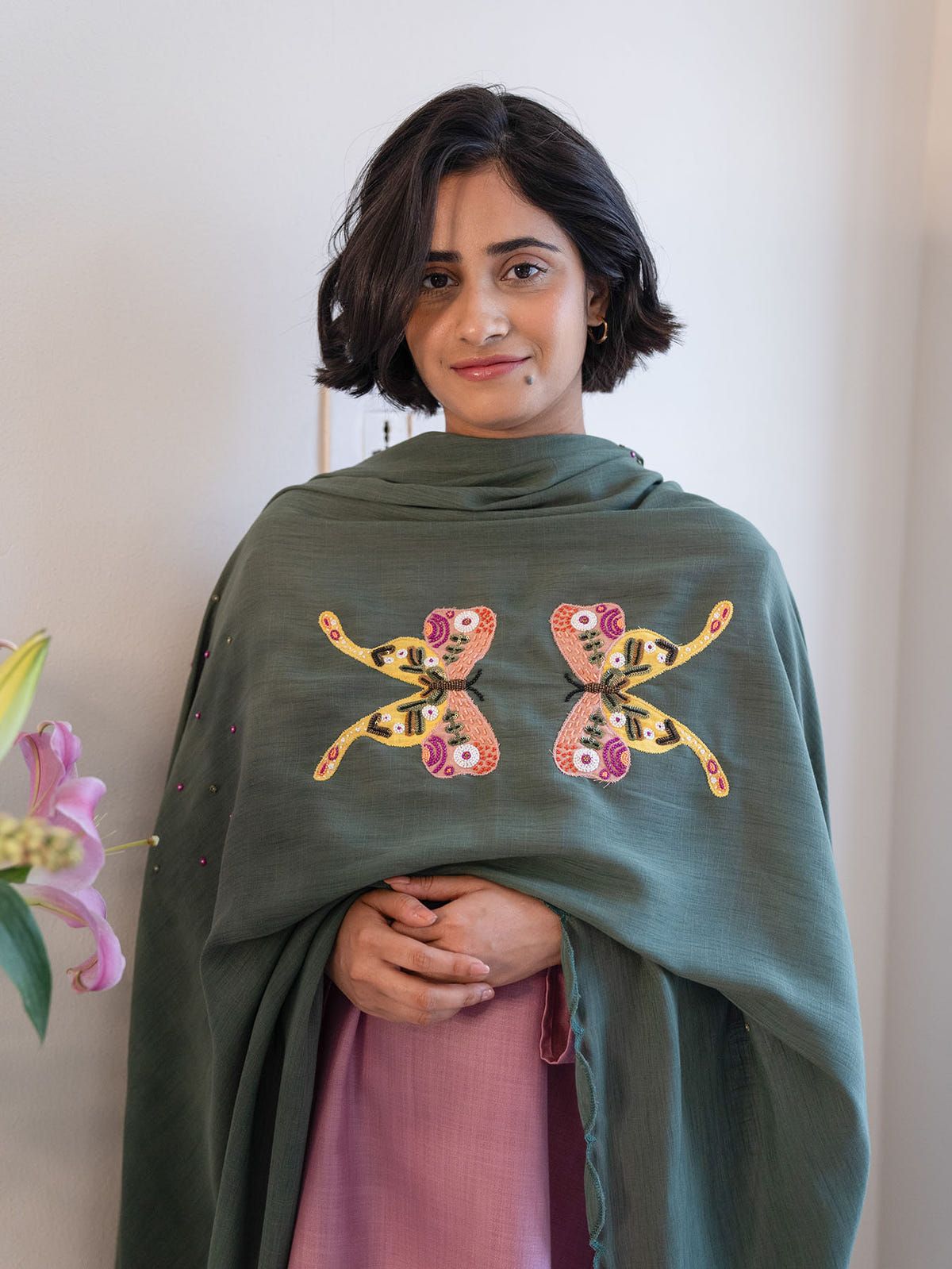 Twice Fluttered Dupatta - image 3