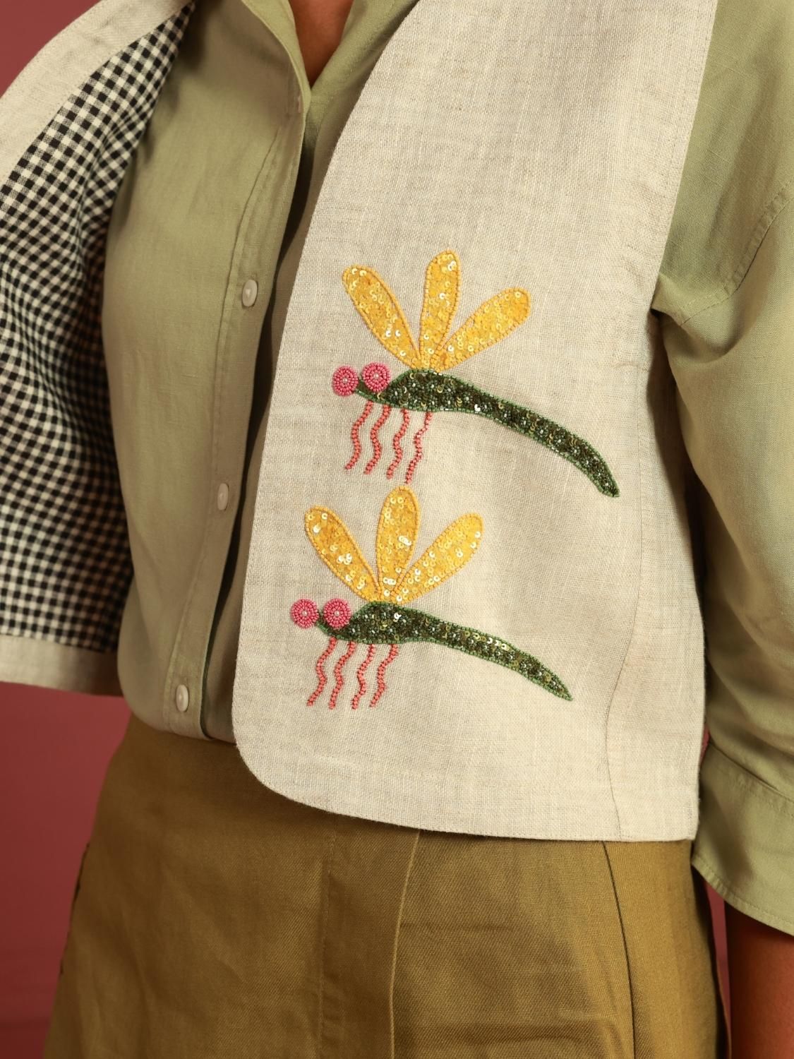 Wingin' it Gilet (Beige) - image 1