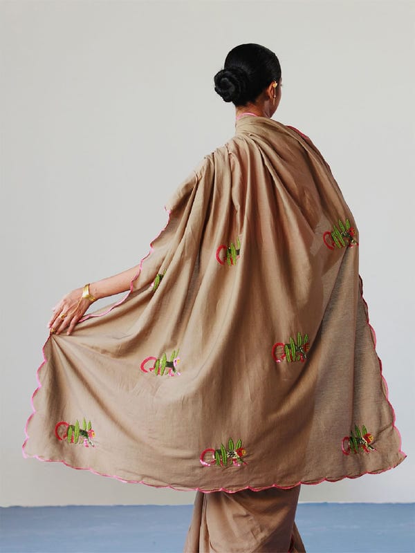 Winglore Studio — Monkey Business Saree