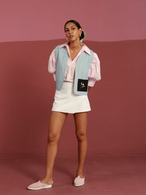 Winglore Studio — Icy Blue Gilet