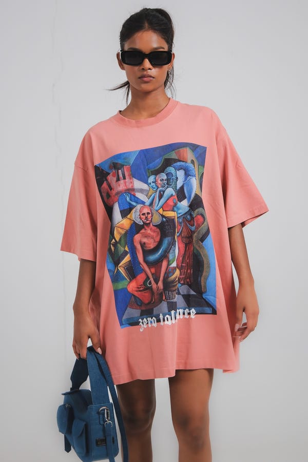 Zero Tolerance — Sameera Sardana x Zero Tolerance oversized unisex t-shirt (Desert Sand)
