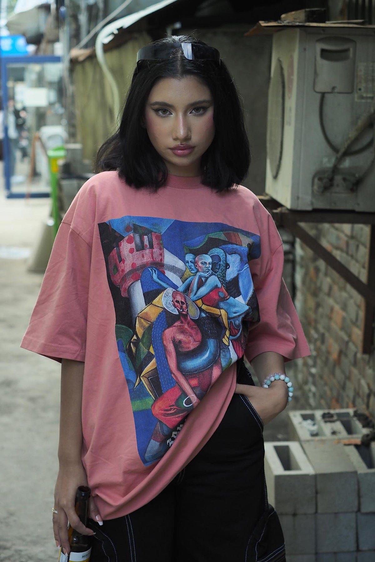 Sameera Sardana x Zero Tolerance oversized unisex t-shirt (Desert Sand) - image 7