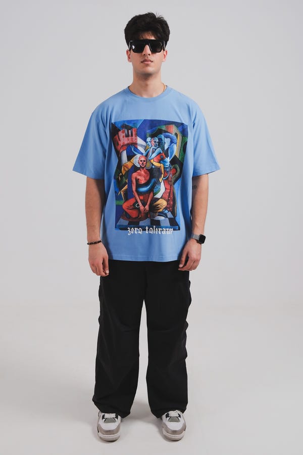 Zero Tolerance — Sameera Sardana x Zero Tolerance London Blue Oversized T-shirt