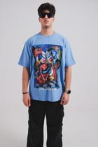 Sameera Sardana x Zero Tolerance London Blue Oversized T-shirt view 10